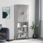 Highboard Grau Sonoma 69,5x34x180 cm Holzwerkstoff Highboard Grau Sonoma 69,5x34x180 cm Holzwerkstoff