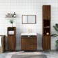 vidaXL Badschrank Braun Eichen-Optik 65x33x60 cm Holzwerkstoff vidaXL Badschrank Braun Eichen-Optik 65x33x60 cm Holzwerkstoff
