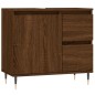 vidaXL Badschrank Braun Eichen-Optik 65x33x60 cm Holzwerkstoff vidaXL Badschrank Braun Eichen-Optik 65x33x60 cm Holzwerkstoff