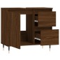 vidaXL Badschrank Braun Eichen-Optik 65x33x60 cm Holzwerkstoff vidaXL Badschrank Braun Eichen-Optik 65x33x60 cm Holzwerkstoff
