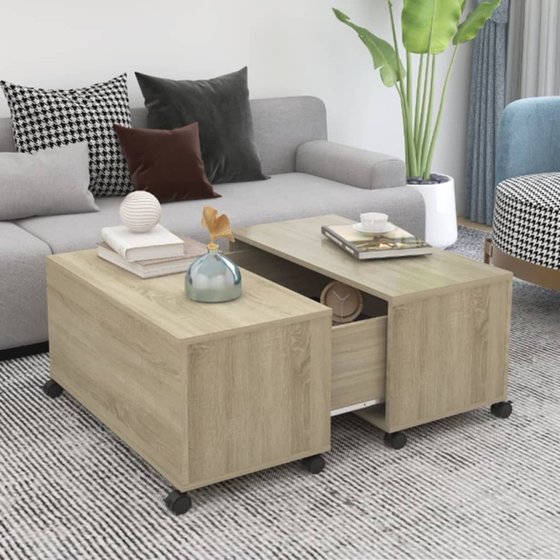 vidaXL Couchtisch Sonoma-Eiche 75x75x38 cm Holzwerkstoff vidaXL Couchtisch Sonoma-Eiche 75x75x38 cm Holzwerkstoff