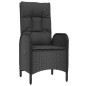 Gartenstühle 2 Stk. Poly Rattan Schwarz Gartenstühle 2 Stk. Poly Rattan Schwarz