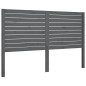 vidaXL Kopfteil Grau 126x4x100 cm Massivholz Kiefer