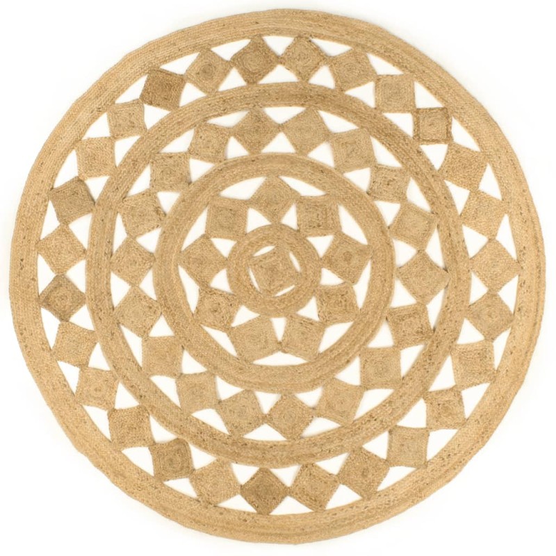 vidaXL Teppich Handgefertigt Geflochten Jute 240 cm vidaXL Teppich Handgefertigt Geflochten Jute 240 cm