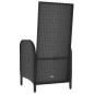 Gartenstühle 2 Stk. Poly Rattan Schwarz Gartenstühle 2 Stk. Poly Rattan Schwarz