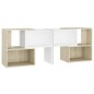 vidaXL TV-Schrank Weiß und Sonoma-Eiche 104x30x52cm Holzwerkstoff vidaXL TV-Schrank Weiß und Sonoma-Eiche 104x30x52cm Holzwerkstoff