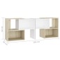 vidaXL TV-Schrank Weiß und Sonoma-Eiche 104x30x52cm Holzwerkstoff vidaXL TV-Schrank Weiß und Sonoma-Eiche 104x30x52cm Holzwerkstoff