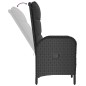 Gartenstühle 2 Stk. Poly Rattan Schwarz Gartenstühle 2 Stk. Poly Rattan Schwarz