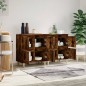 vidaXL Sideboards 2 Stk. Räuchereiche 60x35x70 cm Holzwerkstoff vidaXL Sideboards 2 Stk. Räuchereiche 60x35x70 cm Holzwerkstoff
