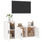 vidaXL 2-tlg. TV-Schrank-Set Hochglanz-Weiß Holzwerkstoff vidaXL 2-tlg. TV-Schrank-Set Hochglanz-Weiß Holzwerkstoff