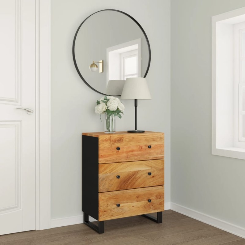 vidaXL Sideboard 60x33x75 cm Massivholz Akazie vidaXL Sideboard 60x33x75 cm Massivholz Akazie