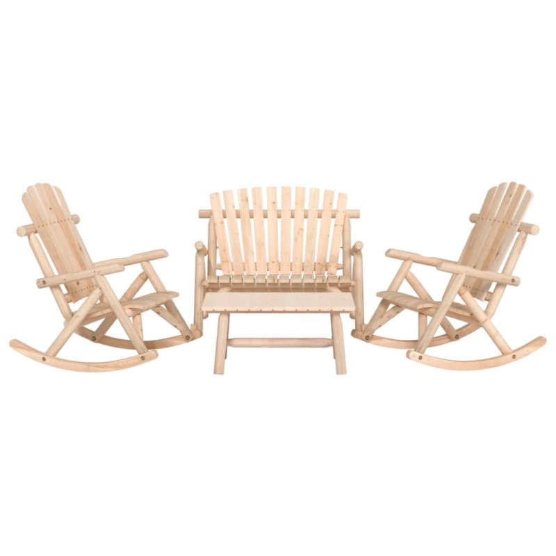 vidaXL 4-tlg. Garten-Lounge-Set Massivholz Fichte vidaXL 4-tlg. Garten-Lounge-Set Massivholz Fichte