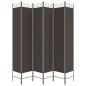 vidaXL 6-tlg. Paravent Braun 200x220 cm Stoff vidaXL 6-tlg. Paravent Braun 200x220 cm Stoff