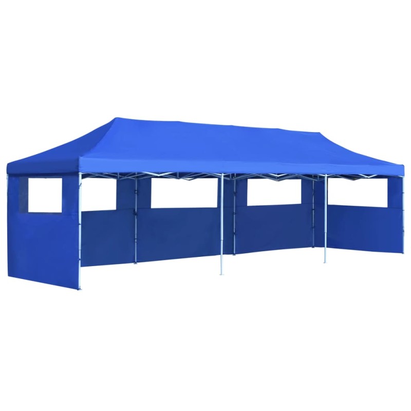 vidaXL Faltzelt Partyzelt Pop-Up mit 5 Seitenwänden 3 x 9 m Blau vidaXL Faltzelt Partyzelt Pop-Up mit 5 Seitenwänden 3 x 9 m Blau