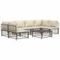vidaXL 7-tlg. Garten-Lounge-Set mit Kissen Anthrazit Poly Rattan vidaXL 7-tlg. Garten-Lounge-Set mit Kissen Anthrazit Poly Rattan