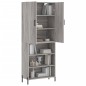 Highboard Grau Sonoma 69,5x34x180 cm Holzwerkstoff Highboard Grau Sonoma 69,5x34x180 cm Holzwerkstoff