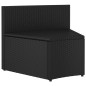 2-tlg. Garten-Sofagarnitur mit Auflagen Poly Rattan Schwarz 2-tlg. Garten-Sofagarnitur mit Auflagen Poly Rattan Schwarz