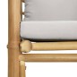 vidaXL 7-tlg. Garten-Lounge-Set mit Hellgrauen Kissen Bambus vidaXL 7-tlg. Garten-Lounge-Set mit Hellgrauen Kissen Bambus