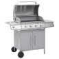 Gasgrill 4+1 Brenner Silbern Edelstahl Gasgrill 4+1 Brenner Silbern Edelstahl