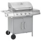 Gasgrill 4+1 Brenner Silbern Edelstahl Gasgrill 4+1 Brenner Silbern Edelstahl