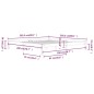 vidaXL Massivholzbett Kiefer 200x200 cm vidaXL Massivholzbett Kiefer 200x200 cm
