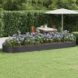 vidaXL Hochbeet Pulverbeschichteter Stahl 450x140x36 cm Anthrazit vidaXL Hochbeet Pulverbeschichteter Stahl 450x140x36 cm Anthrazit