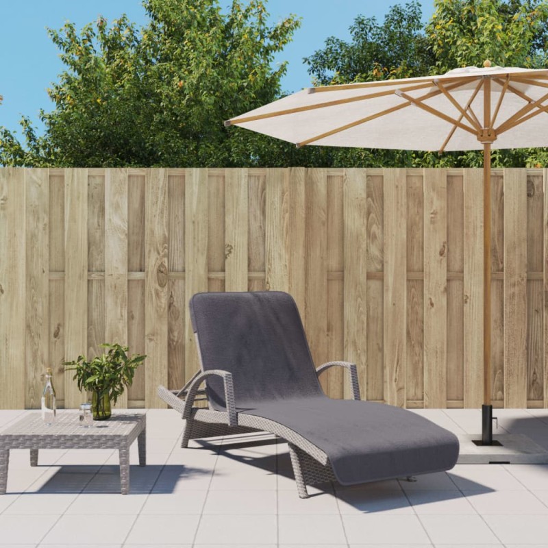 vidaXL Strandtücher 2 Stk. Anthrazit 75x200 cm Stoff 400 GSM vidaXL Strandtücher 2 Stk. Anthrazit 75x200 cm Stoff 400 GSM