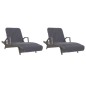 vidaXL Strandtücher 2 Stk. Anthrazit 75x200 cm Stoff 400 GSM vidaXL Strandtücher 2 Stk. Anthrazit 75x200 cm Stoff 400 GSM