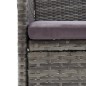 Garten-Essstühle 4 Stk. Poly Rattan Grau Garten-Essstühle 4 Stk. Poly Rattan Grau