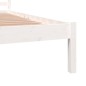 vidaXL Massivholzbett Kiefer 135x190 cm Weiß vidaXL Massivholzbett Kiefer 135x190 cm Weiß