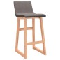 Barhocker 2 Stk. Hellgrau Stoff Barhocker 2 Stk. Hellgrau Stoff