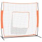 vidaXL Baseball-Netz Tragbar Rot Schwarz 219x107x212cm Stahl Polyester vidaXL Baseball-Netz Tragbar Rot Schwarz 219x107x212cm Stahl Polyester