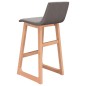 Barhocker 2 Stk. Hellgrau Stoff Barhocker 2 Stk. Hellgrau Stoff