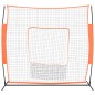 vidaXL Baseball-Netz Tragbar Rot Schwarz 219x107x212cm Stahl Polyester vidaXL Baseball-Netz Tragbar Rot Schwarz 219x107x212cm Stahl Polyester