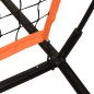 vidaXL Baseball-Netz Tragbar Rot Schwarz 219x107x212cm Stahl Polyester vidaXL Baseball-Netz Tragbar Rot Schwarz 219x107x212cm Stahl Polyester