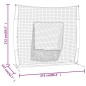 vidaXL Baseball-Netz Tragbar Rot Schwarz 219x107x212cm Stahl Polyester vidaXL Baseball-Netz Tragbar Rot Schwarz 219x107x212cm Stahl Polyester