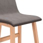 Barhocker 2 Stk. Hellgrau Stoff Barhocker 2 Stk. Hellgrau Stoff