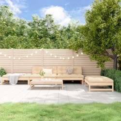 vidaXL 5-tlg. Garten-Lounge-Set mit Kissen Massivholz