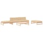vidaXL 5-tlg. Garten-Lounge-Set mit Kissen Massivholz vidaXL 5-tlg. Garten-Lounge-Set mit Kissen Massivholz