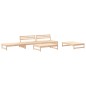 vidaXL 5-tlg. Garten-Lounge-Set mit Kissen Massivholz vidaXL 5-tlg. Garten-Lounge-Set mit Kissen Massivholz