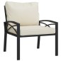 vidaXL 7-tlg. Garten-Lounge-Set mit Sandfarbigen Kissen Stahl vidaXL 7-tlg. Garten-Lounge-Set mit Sandfarbigen Kissen Stahl