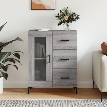 vidaXL Sideboard Grau Sonoma 69,5x34x90 cm Holzwerkstoff