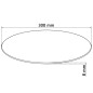 vidaXL Tischplatte aus gehärtetem Glas rund 300 mm vidaXL Tischplatte aus gehärtetem Glas rund 300 mm