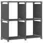 vidaXL Würfel-Regal 4 Fächer Grau 69x30x72,5 cm Stoff vidaXL Würfel-Regal 4 Fächer Grau 69x30x72,5 cm Stoff
