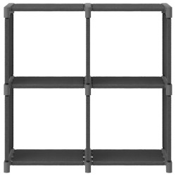 vidaXL Würfel-Regal 4 Fächer Grau 69x30x72,5 cm Stoff