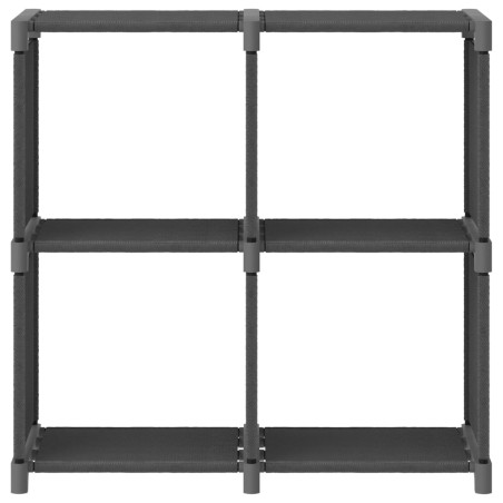 vidaXL Würfel-Regal 4 Fächer Grau 69x30x72,5 cm Stoff