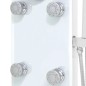 vidaXL Duschpaneel Glas 25×44,6×130 cm Weiß vidaXL Duschpaneel Glas 25×44,6×130 cm Weiß