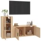 vidaXL 2-tlg. TV-Schrank-Set Sonoma-Eiche Holzwerkstoff vidaXL 2-tlg. TV-Schrank-Set Sonoma-Eiche Holzwerkstoff