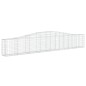 vidaXL Gabionen mit Hochbogen 6 Stk. 400x30x60/80 cm Verzinktes Eisen vidaXL Gabionen mit Hochbogen 6 Stk. 400x30x60/80 cm Verzinktes Eisen
