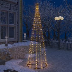 vidaXL Weihnachtskegelbaum 330 Warmweiße LEDs Dekoration 100x300 cm